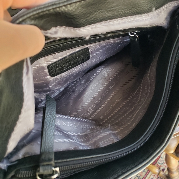 Retired Vera Wang Teal Pearl Forest Quilted Bag Purse Good Condition - Picture 10 of 13